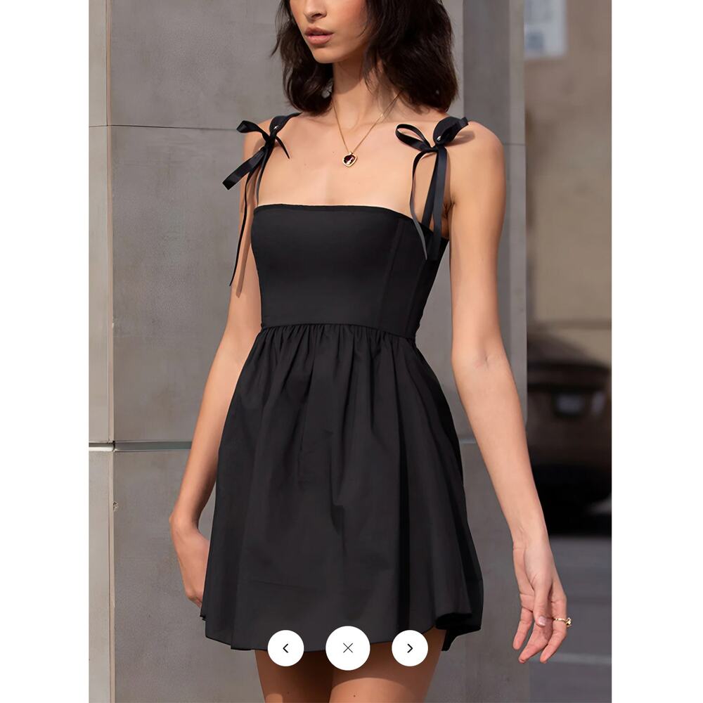 NWT Commense Shirred Knotted Cami Short Dress Sz XL